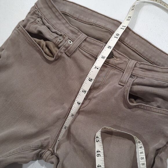 Helmut Lang Womens Jeans Beige Ankle Zipper Skinny Jeans Size 31 - Picture 13 of 14